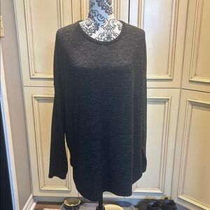 Roots Black Long Sleeve Top